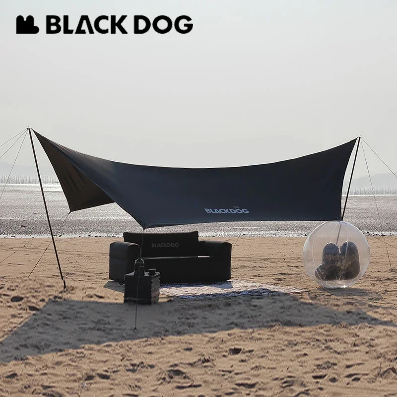 Waterproof Tarp Shelter - BLACKDOG 5.5x2.9M Large Awning Tent for
