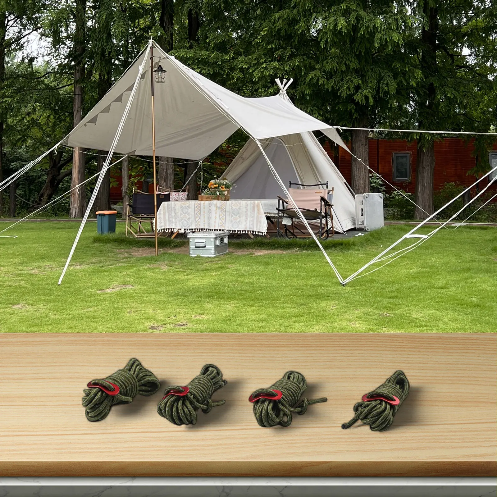 Outdoor Camping Guy - Reflective Guy Rope 4mm X 4m