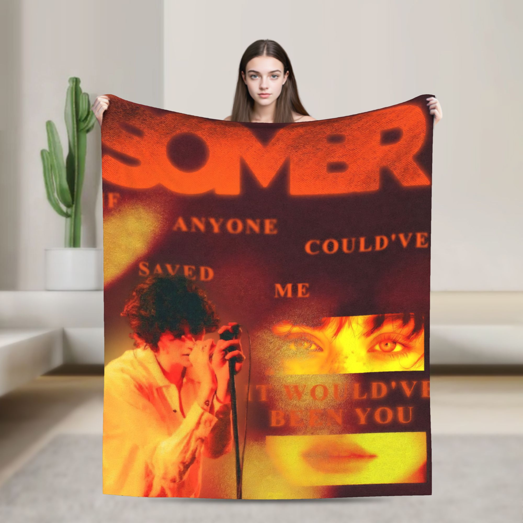 Outdoor Camping Ideas - Sombr Music Blanket Camping Flannel Throw
