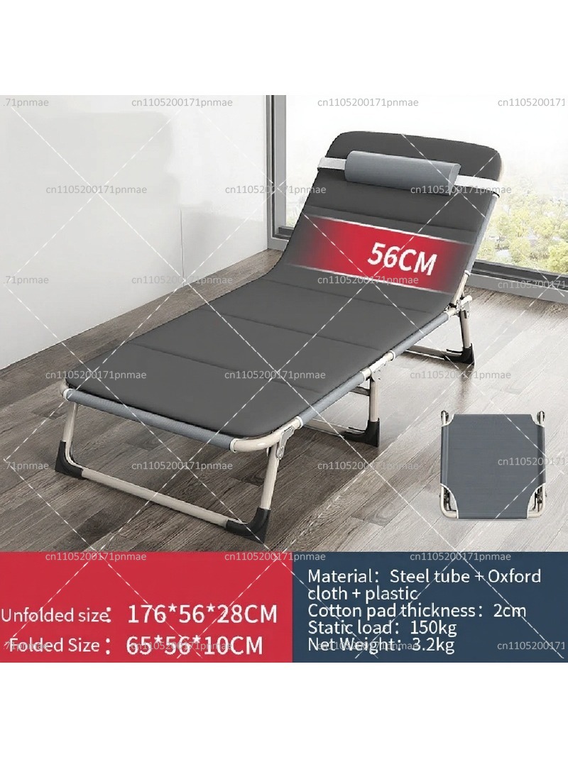 Outdoor Camping Folding Chairs - Metal Folding Single Bed Modern Office