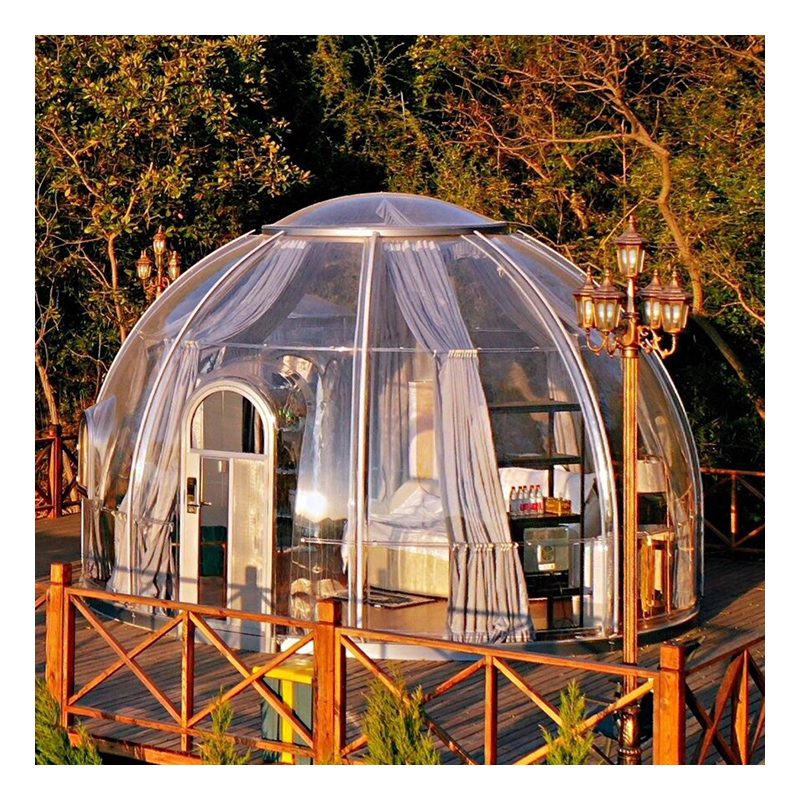Outdoor Camping Venues - Transparent Inflatable Stargazing Room Tent Metal