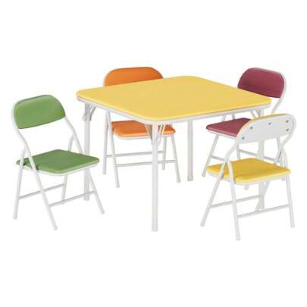 Outdoor Camping Folding Chairs - Foldable Square Table and Chairs Set
