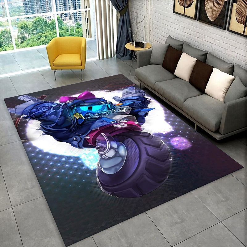 Outdoor Camping Games For Kids - Cartoon B-Brawl Game Non-Slip Area Rug