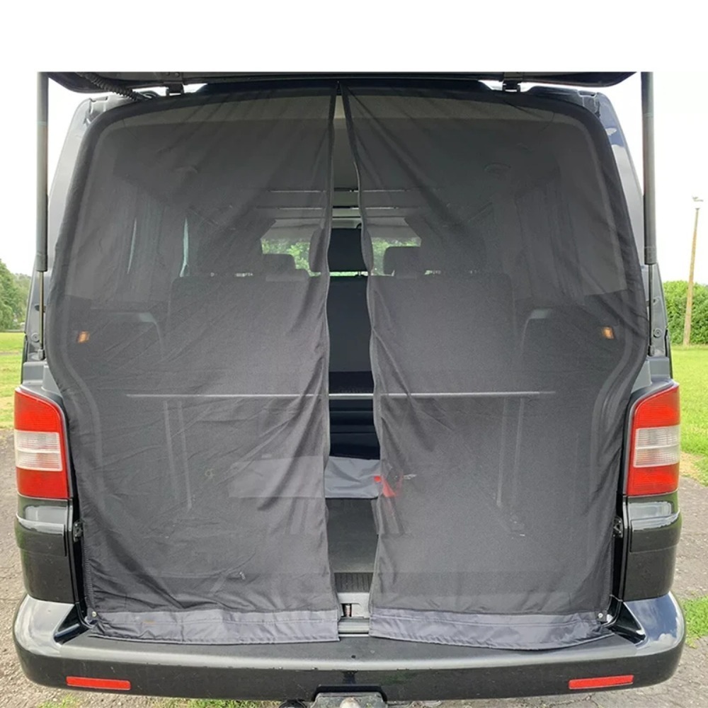 Outdoor Camping Van - Tailgate Barn‑Door Mosquito Fly Screen Net