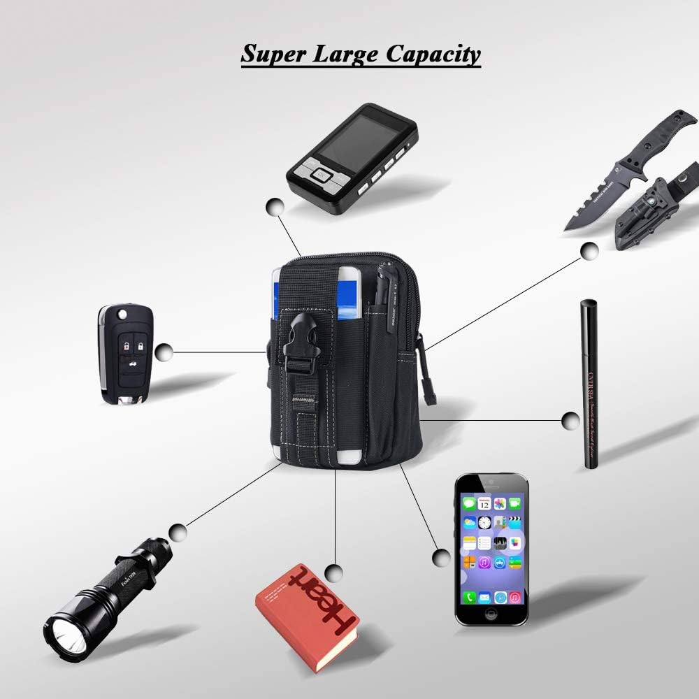 Tactical Molle Belt Pouch Mili - Outdoor Camping Hiking ulasan dan harga