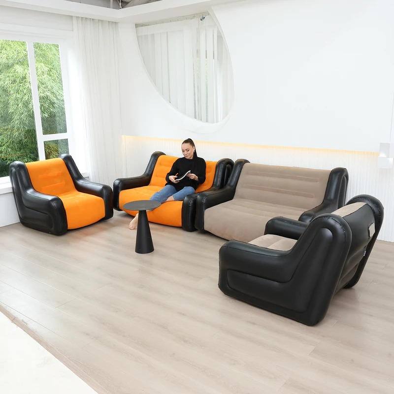 Air Mattress Inflatable Sofa D - Outdoor Camping Couch ulasan dan harga