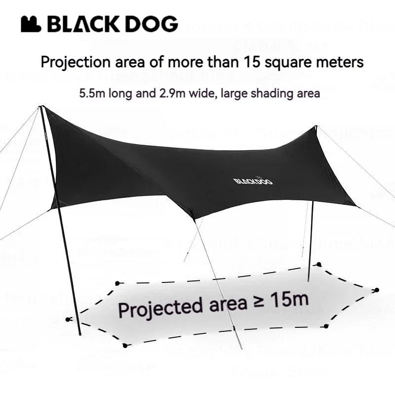 BLACKDOG 5.5x2.9M Large Awning - Waterproof Tarp Shelter ulasan dan harga