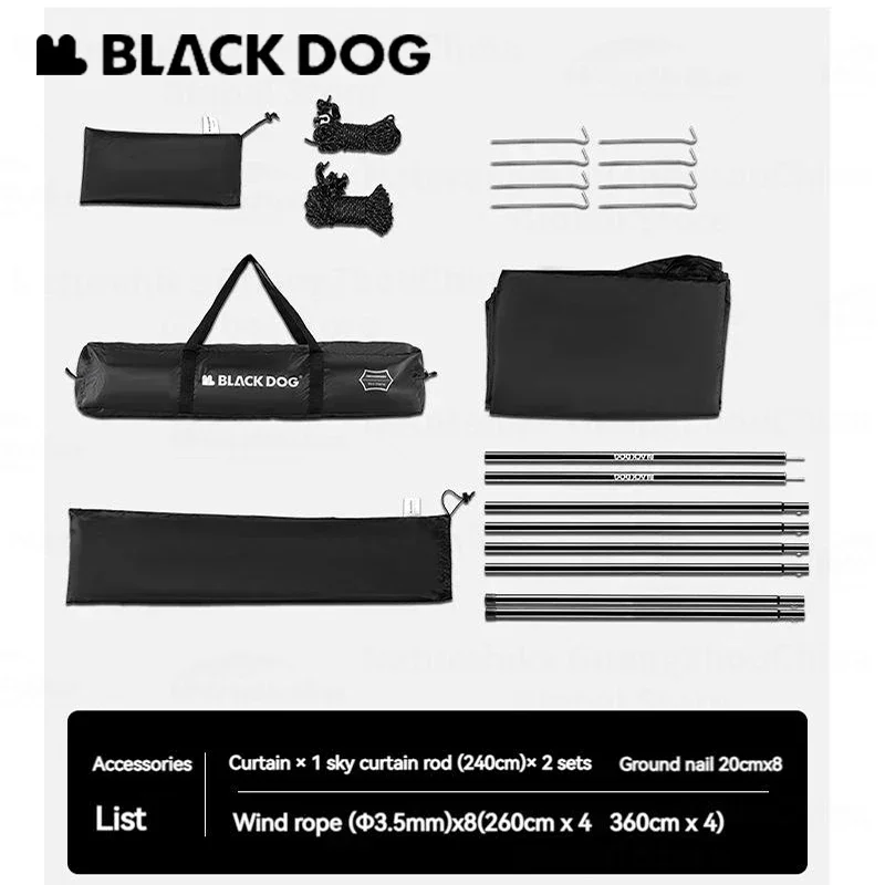 BLACKDOG 5.5x2.9M Large Awning - Waterproof Tarp Shelter ulasan dan harga
