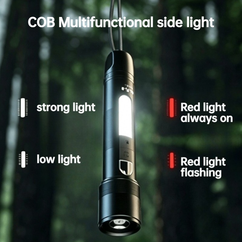 Multi Functional LED Flashligh - Outdoor Camping Hiking ulasan dan harga
