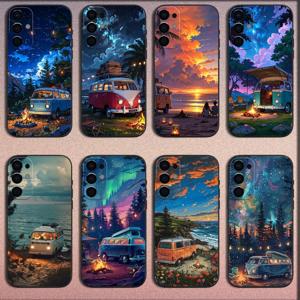 Combi Van Car Outdoor Camping  - Outdoor Camping Anime ulasan dan harga