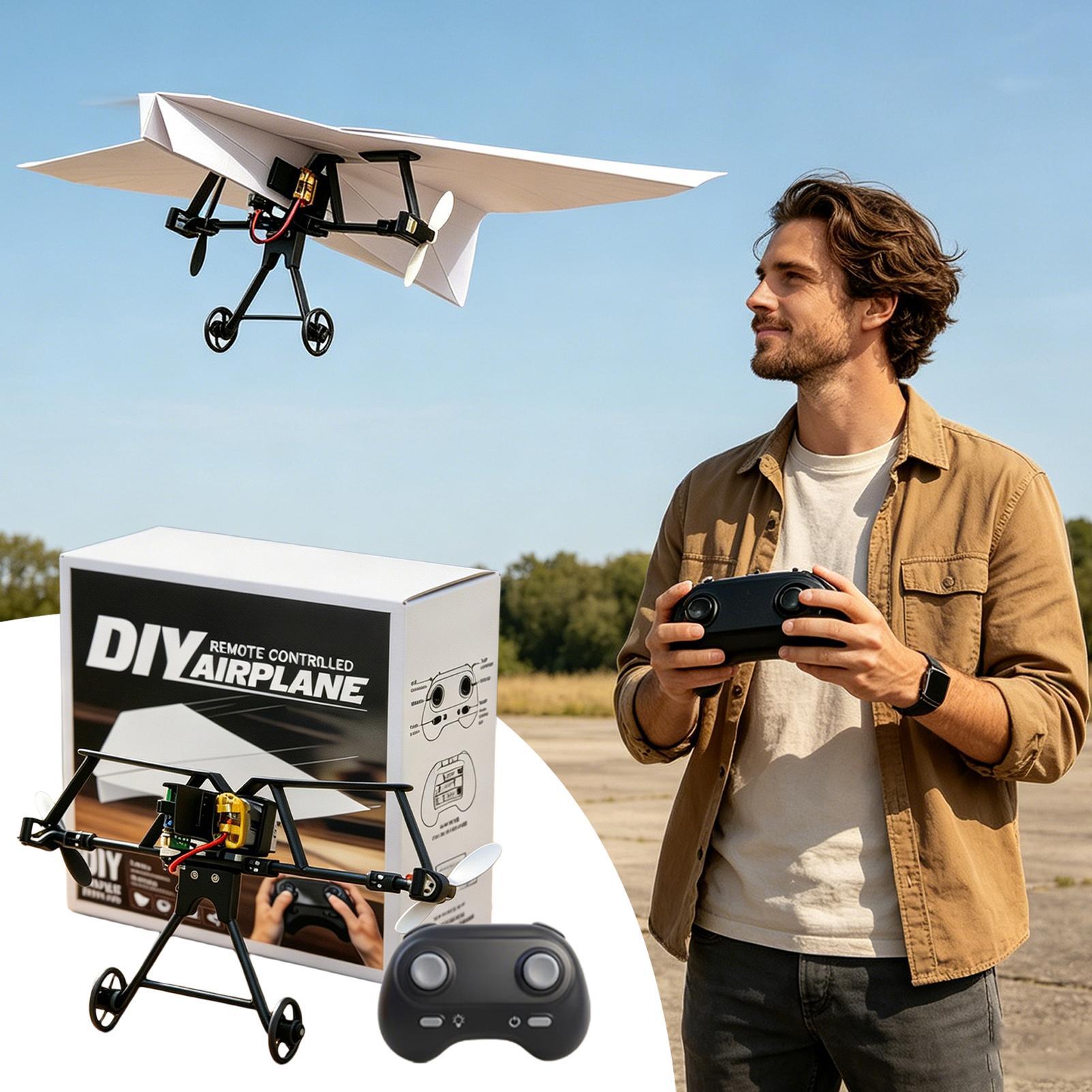 RC Paper Airplane Kit Remote C - Outdoor Camping Games For Kids ulasan dan harga