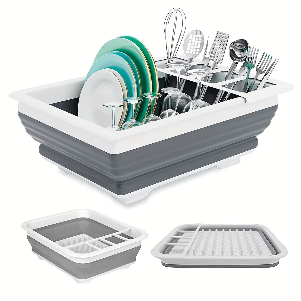 Collapsible Dish Drying Rack w - Outdoor Camping World ulasan dan harga