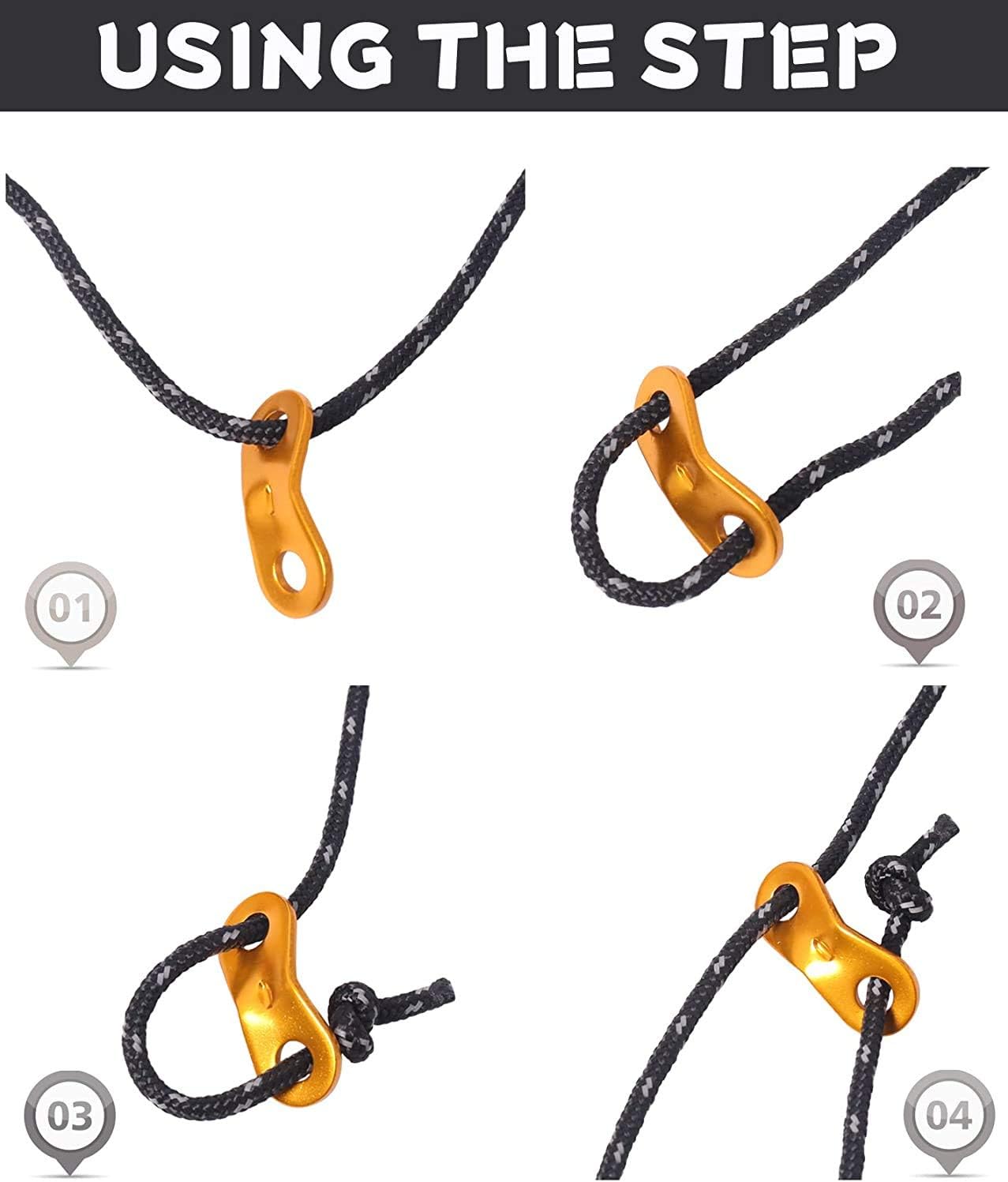 4m Reflective Guy Lines Tent C - Outdoor Camping Guy ulasan dan harga