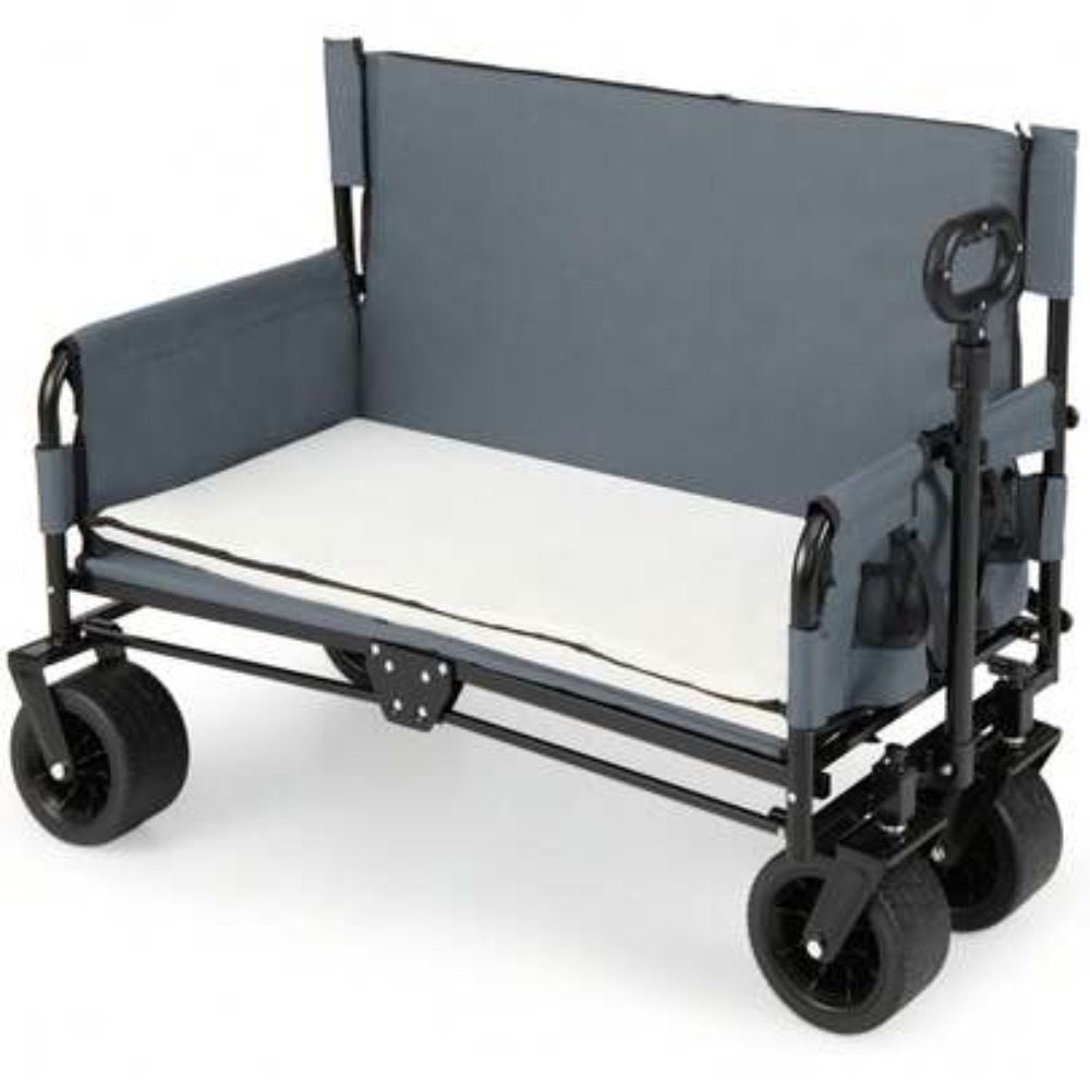 2-in-1 Foldable Wagon with Ben - Outdoor Camping Wagon ulasan dan harga