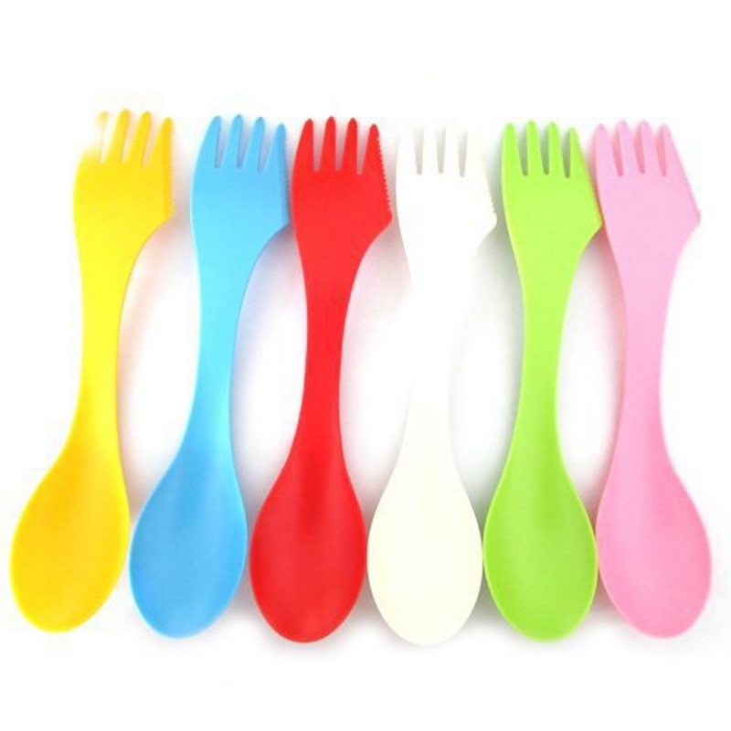 6PCS 3-in-1 Camp Utensils Set  - Outdoor Camping World ulasan dan harga