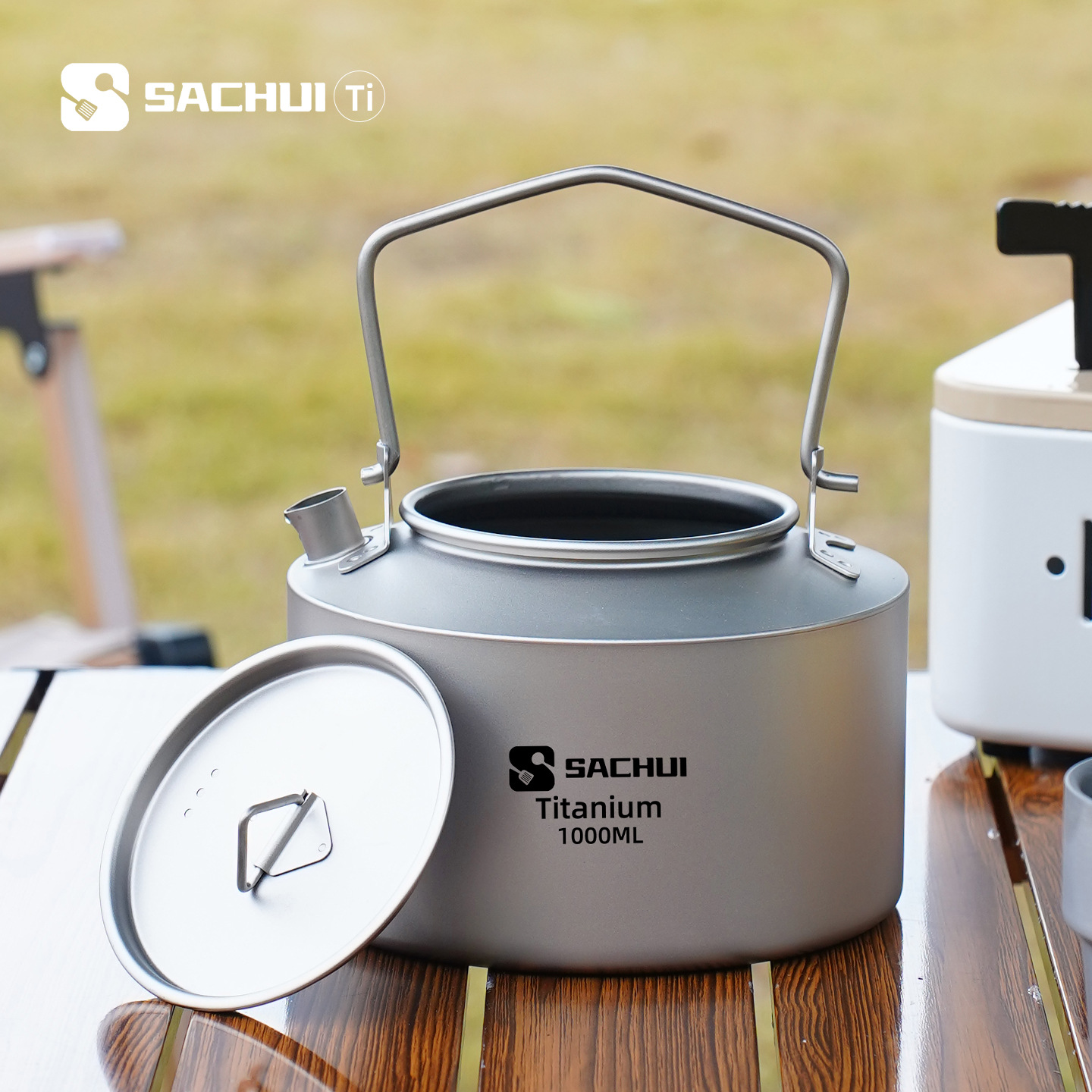 1000ML Pure Titanium Kettle Ou - Outdoor Camping World ulasan dan harga