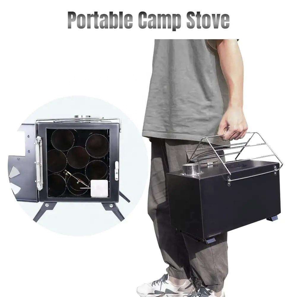 Portable Outdoor Stainless Ste - Outdoor Camping Wood Burning Stove ulasan dan harga