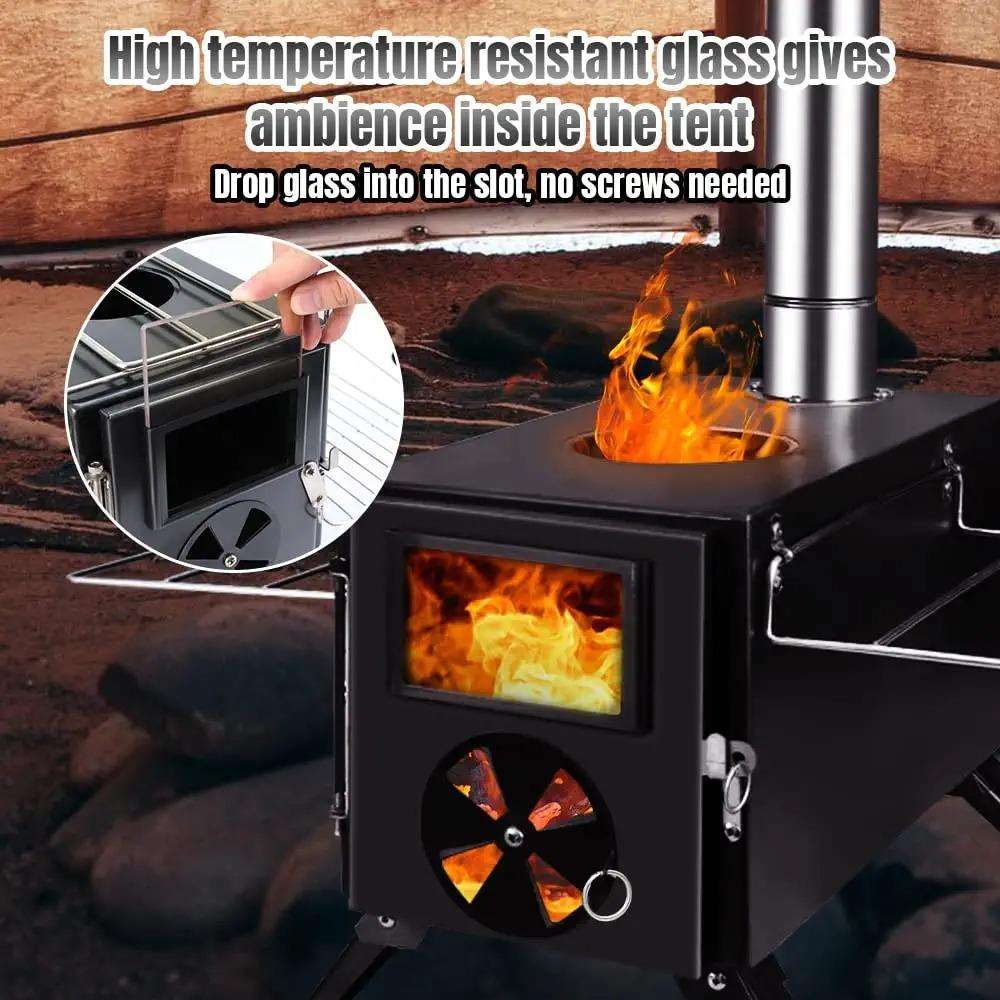 Portable Outdoor Stainless Ste - Outdoor Camping Wood Burning Stove ulasan dan harga