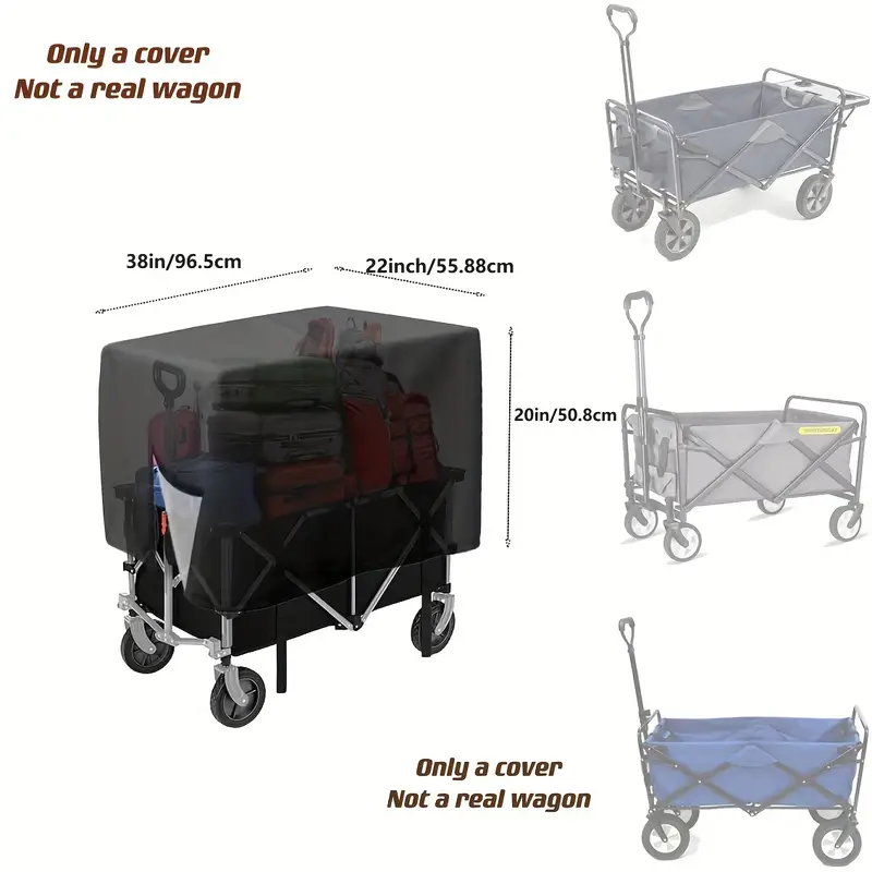1pc Camping Cart Waterproof Co - Outdoor Camping Wagon ulasan dan harga