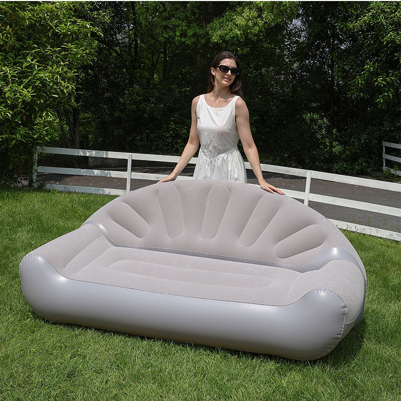 Fan Shaped Inflatable Sofa 2 P - Outdoor Camping Couch ulasan dan harga