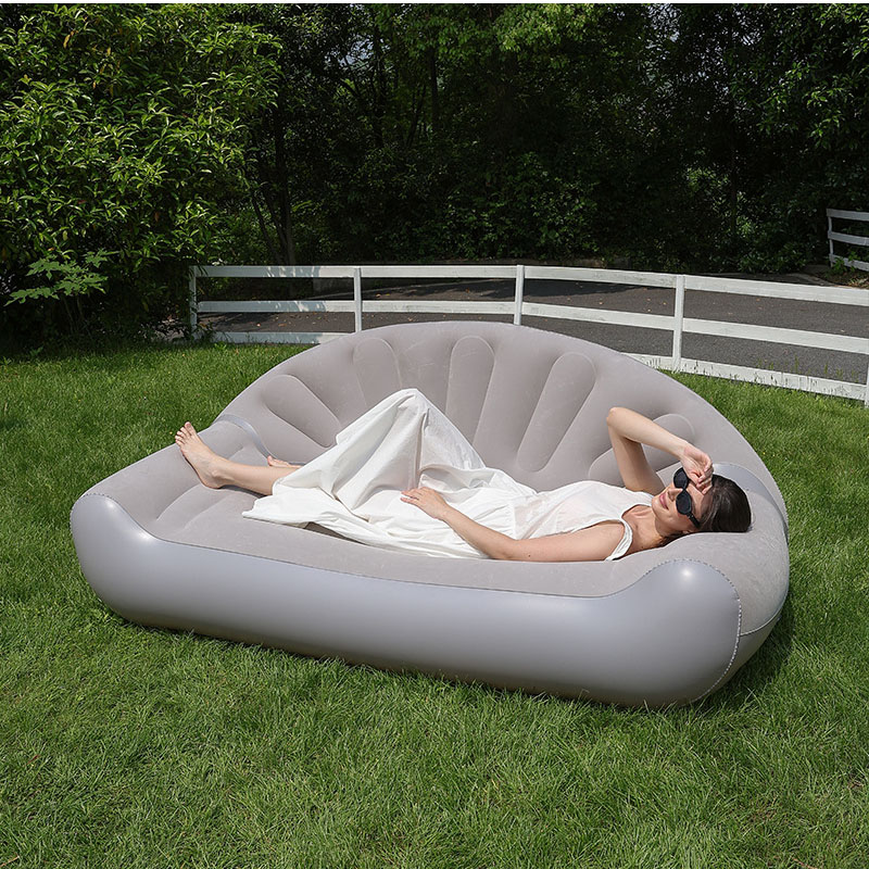Fan Shaped Inflatable Sofa 2 P - Outdoor Camping Couch ulasan dan harga