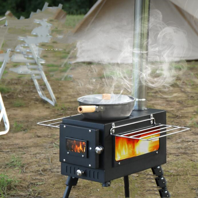 Portable Outdoor Camping Steel - Outdoor Camping Wood Burning Stove ulasan dan harga
