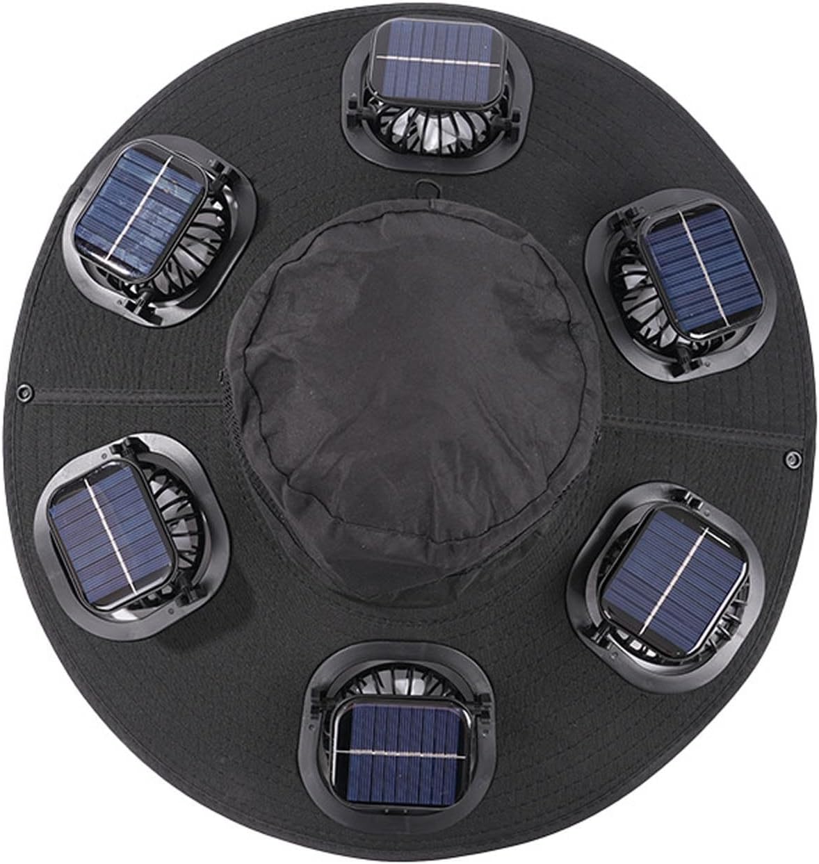 Hot 6 Fans Solar Fan Hat Breat - Outdoor Camping Fan ulasan dan harga