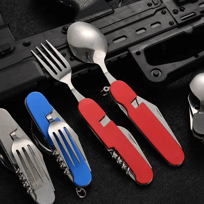 4 in 1 Folding Tableware Detac - Outdoor Camping World ulasan dan harga