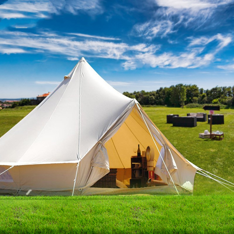 Canvas Bell Tent 4-Season Wate - Outdoor Camping And Glamping ulasan dan harga