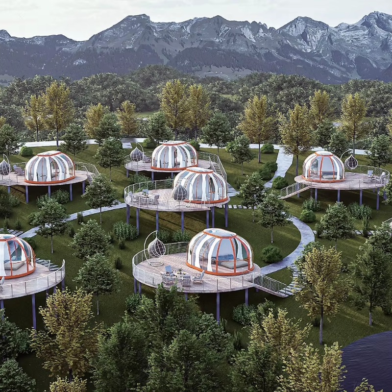 Transparent Polycarbonate Dome - Outdoor Camping Venues ulasan dan harga