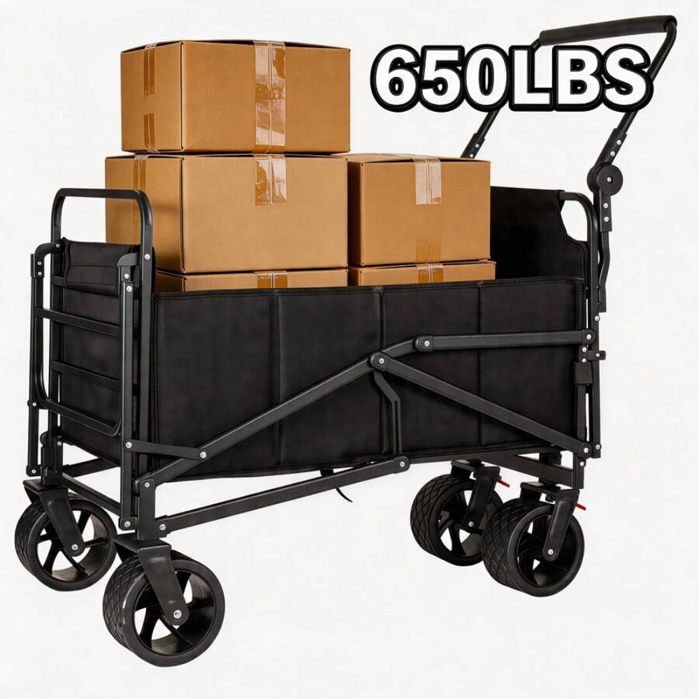 3-In-1 Seat Wagon Cart with Cu - Outdoor Camping Wagon ulasan dan harga