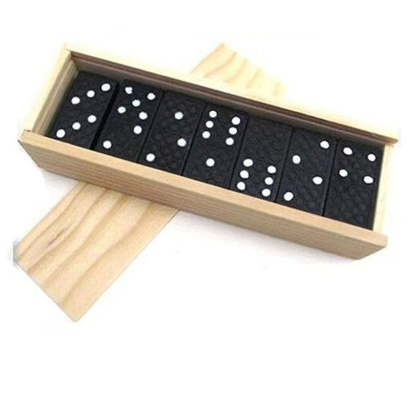 28pcs/Set Wooden Domino Board  - Outdoor Camping Games For Kids ulasan dan harga