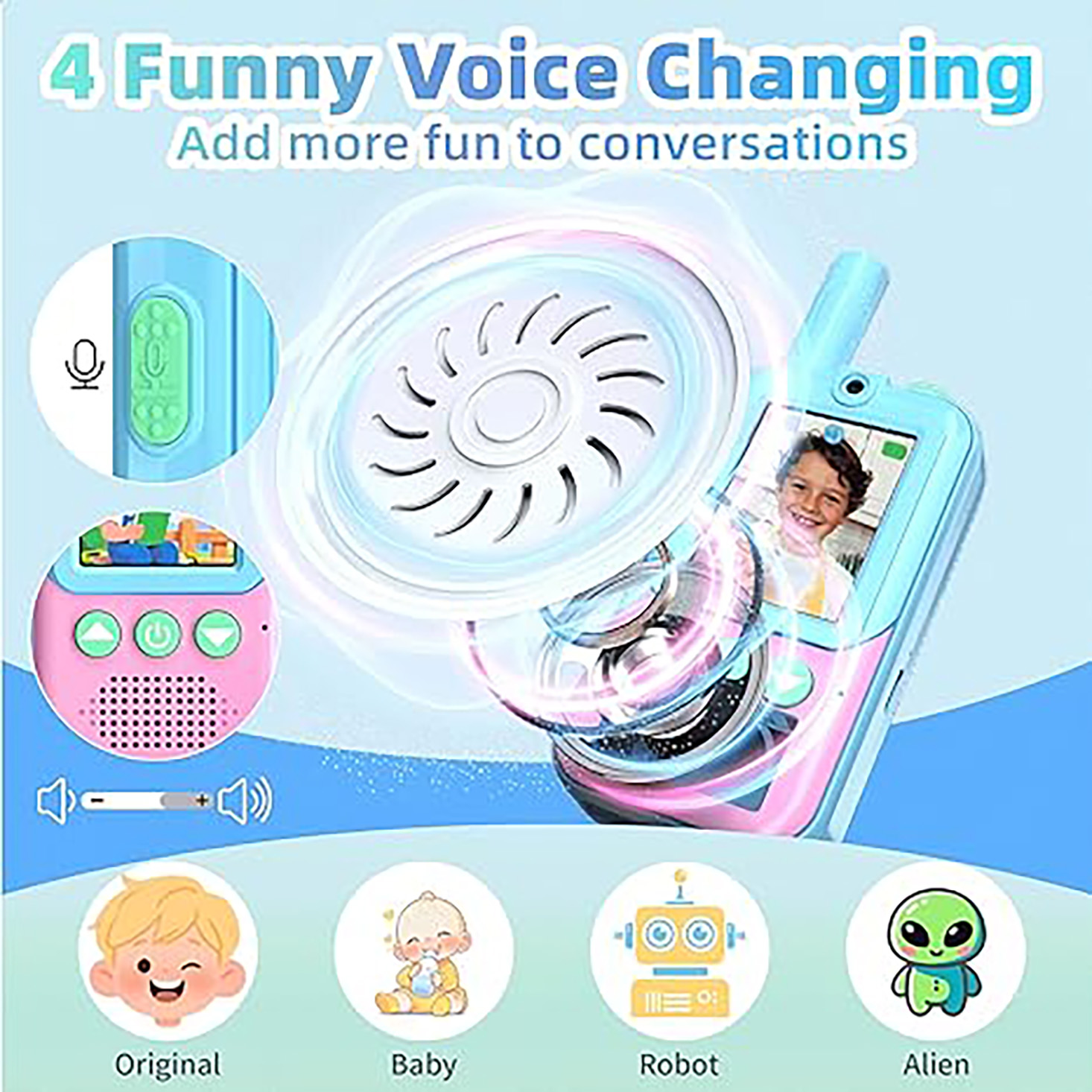 Rechargeable Kids Video Walkie - Outdoor Camping Games For Kids ulasan dan harga