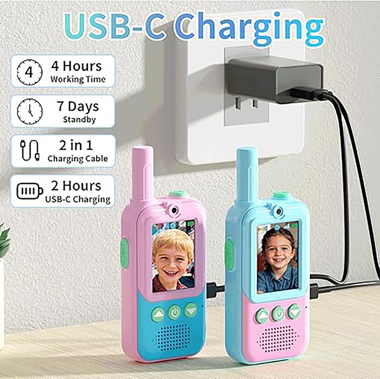 Rechargeable Kids Video Walkie - Outdoor Camping Games For Kids ulasan dan harga