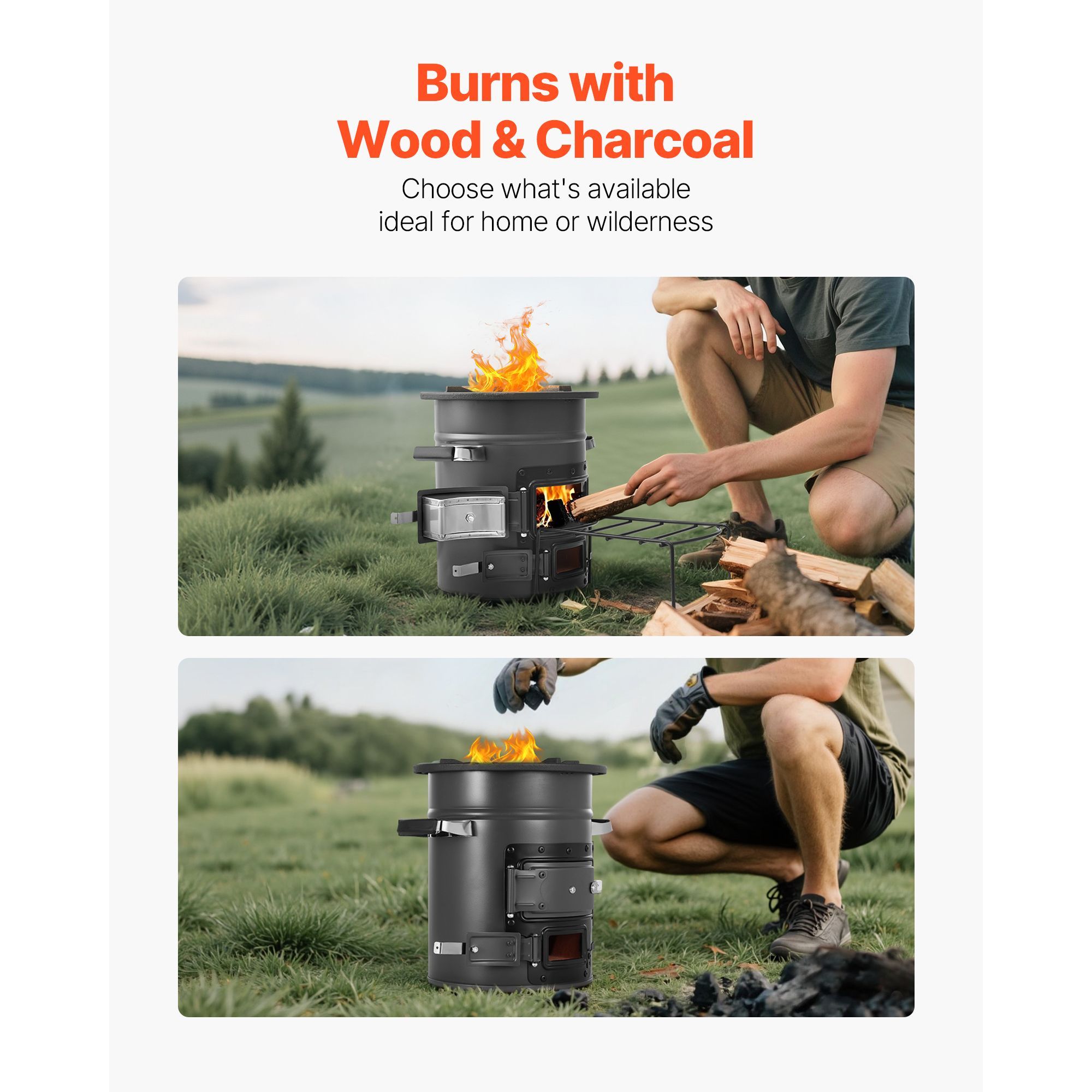 Camping Rocket Stove, Wood Bur - Outdoor Camping Wood Burning Stove ulasan dan harga