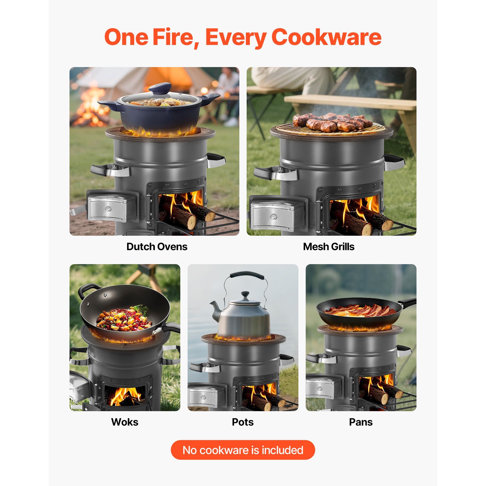 Camping Rocket Stove, Wood Bur - Outdoor Camping Wood Burning Stove ulasan dan harga
