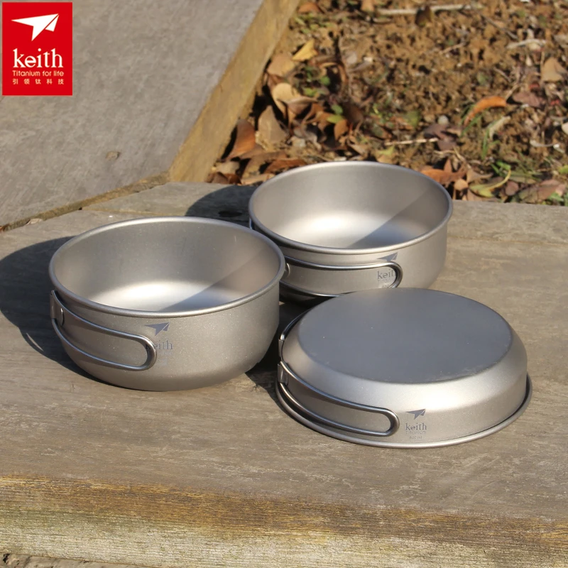 Keith 3PCS Titanium Cookware P - Outdoor Camping World ulasan dan harga
