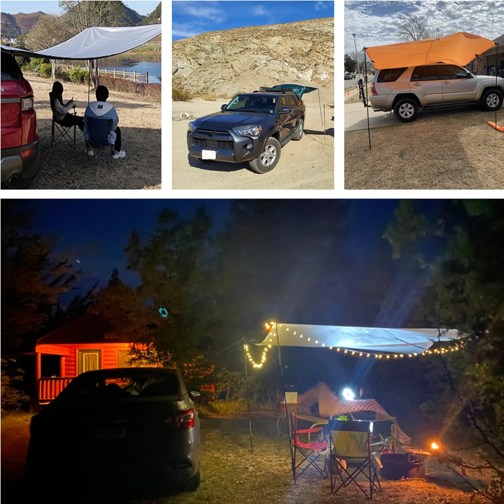 2x3M Rtractable Vehicle Awning - Waterproof Tarp Shelter ulasan dan harga