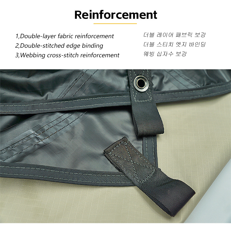 19 Hanging Points Black Coatin - Waterproof Tarp Shelter ulasan dan harga