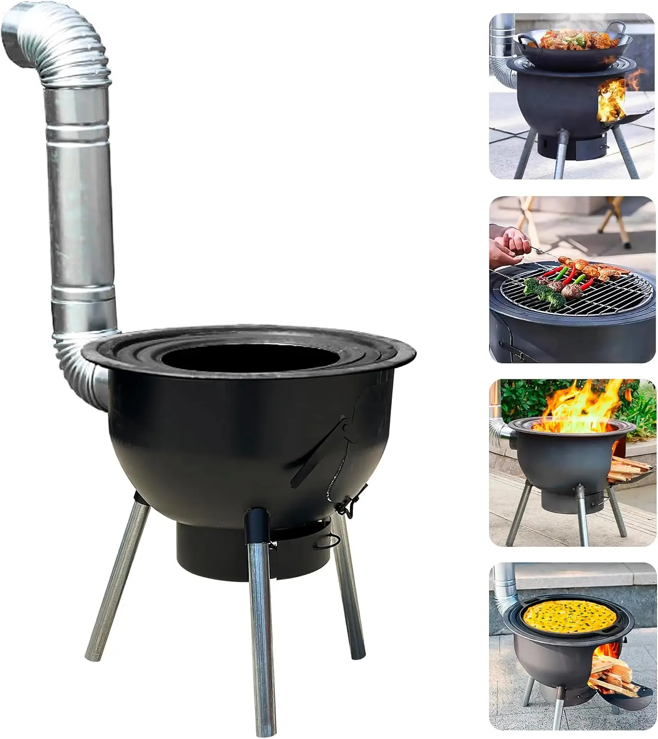 Multifunction Wood Burning Sto - Outdoor Camping Wood Burning Stove ulasan dan harga