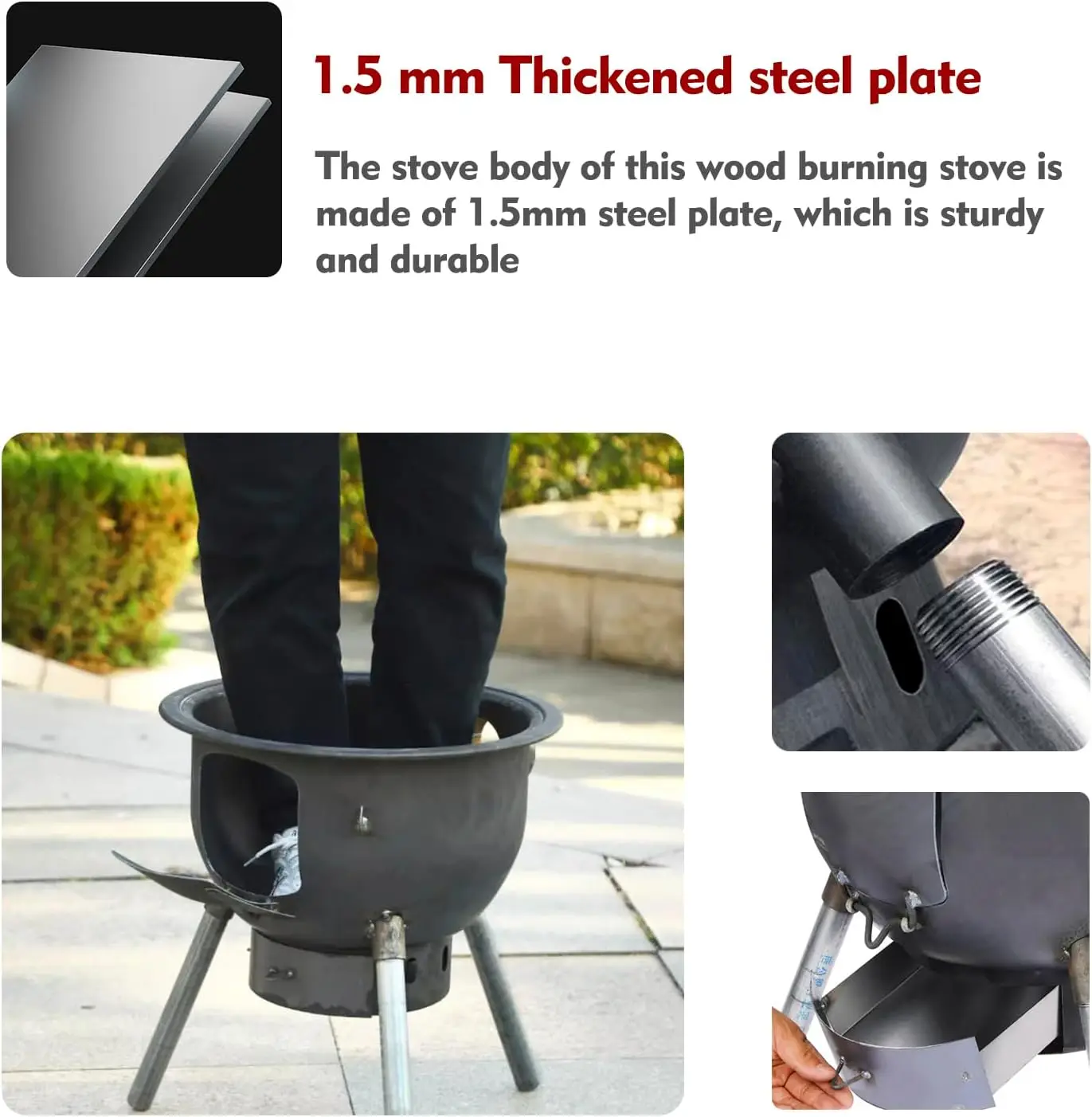 Multifunction Wood Burning Sto - Outdoor Camping Wood Burning Stove ulasan dan harga