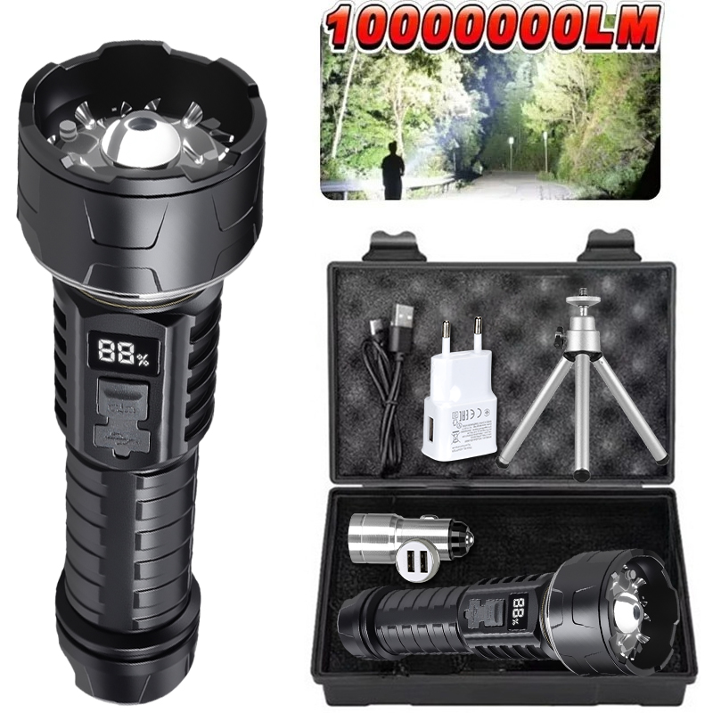 COB LED Flashlight Rechargeabl - Outdoor Camping Hiking ulasan dan harga