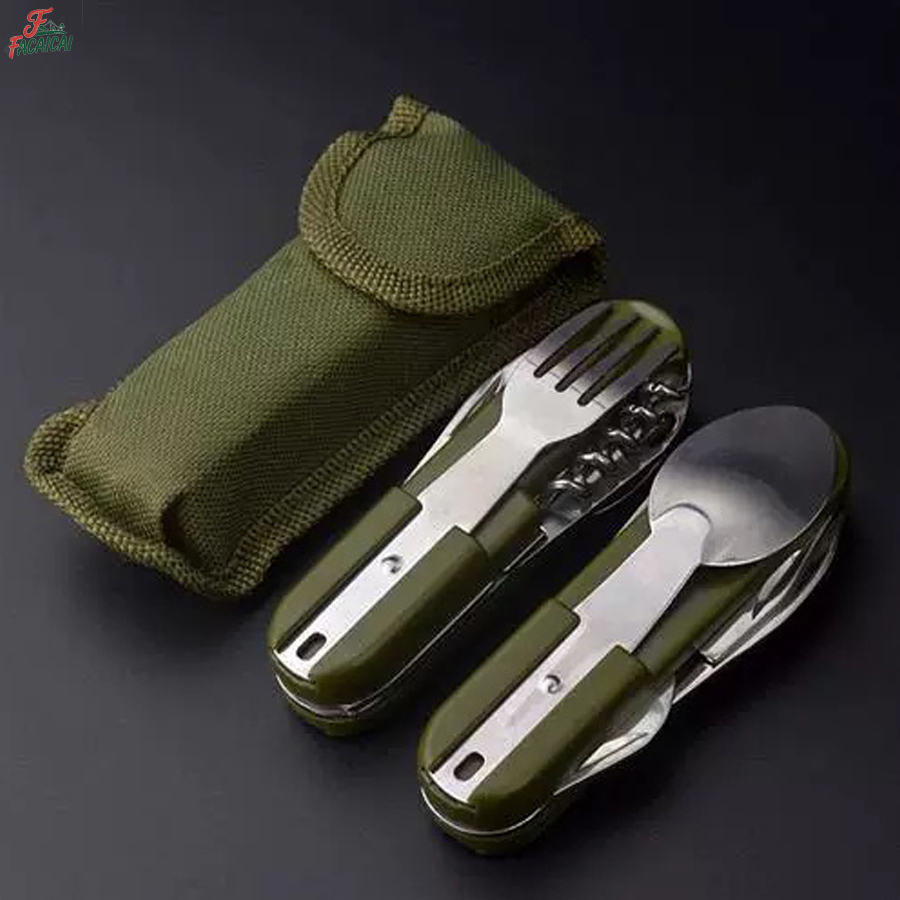 Camping Gear 5-in-1 Stainless  - Outdoor Camping World ulasan dan harga