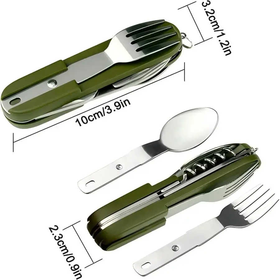 Camping Gear 5-in-1 Stainless  - Outdoor Camping World ulasan dan harga