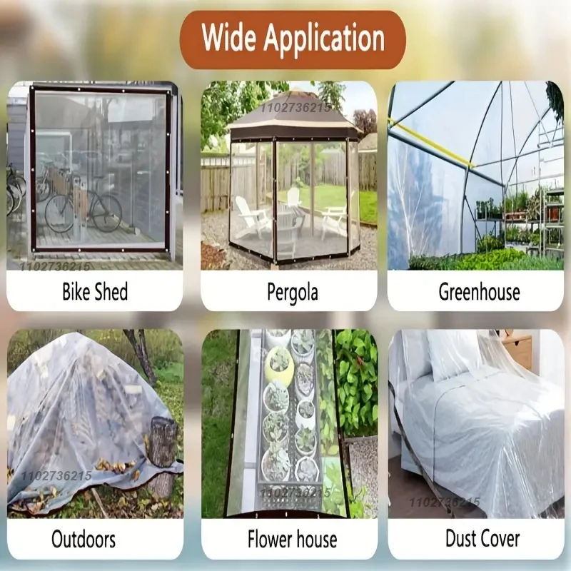 2x3m Transparent Plastic Garde - Waterproof Tarp Shelter ulasan dan harga