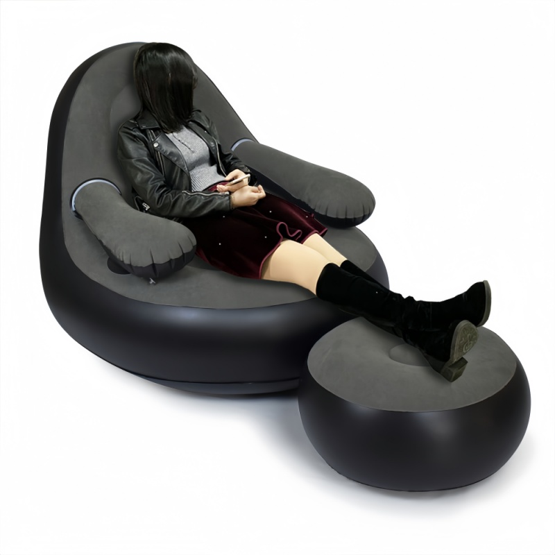 PVC Inflatable Sofa with Armre - Outdoor Camping Folding Chairs ulasan dan harga