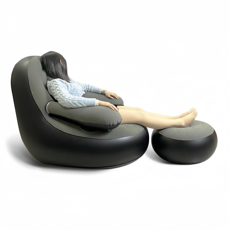 PVC Inflatable Sofa with Armre - Outdoor Camping Folding Chairs ulasan dan harga