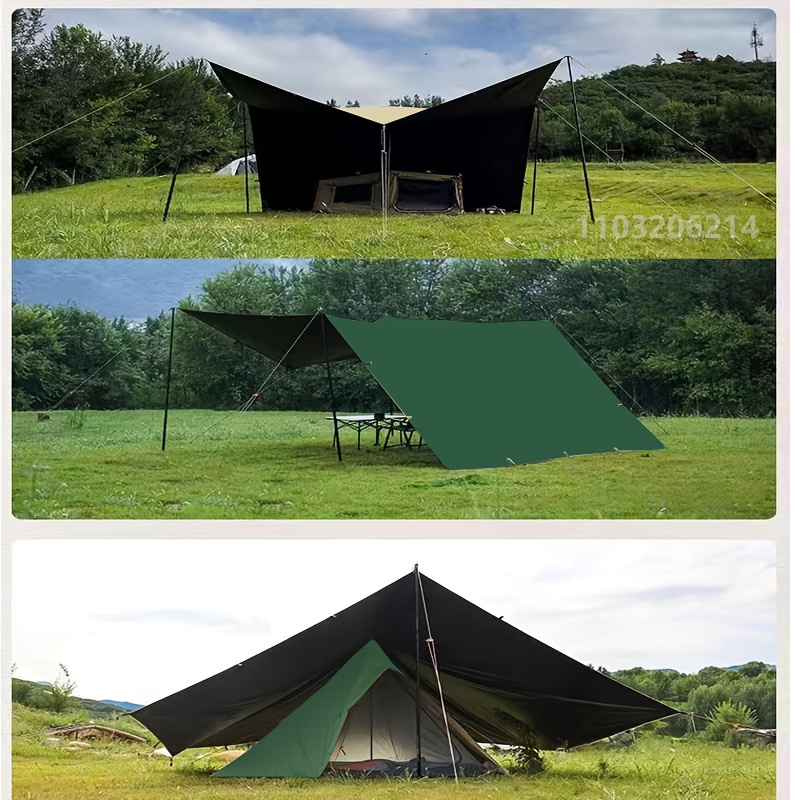 19 Hang Points Tent Tarp Survi - Waterproof Tarp Shelter ulasan dan harga