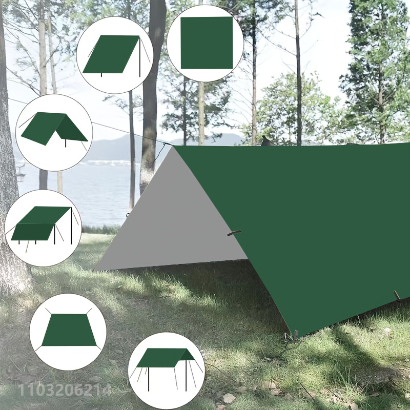 19 Hang Points Tent Tarp Survi - Waterproof Tarp Shelter ulasan dan harga