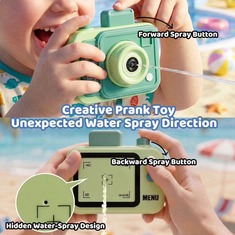Double-sided Water Gun Camera  - Outdoor Camping Games For Kids ulasan dan harga